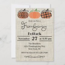 Friendsgiving-gruppinbjudan