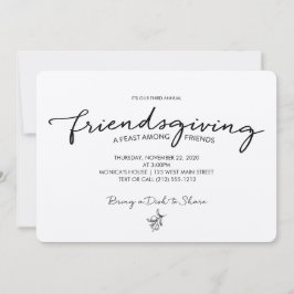 Friendsgiving inbjudan