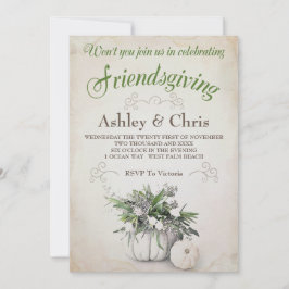 Friendsgiving inbjudan - thanksgiving