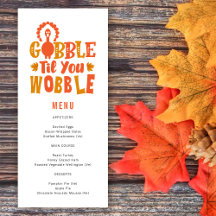 Friendsgiving middag Gobble Til You Wobble