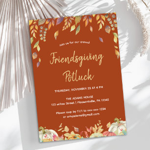 Friendsgiving-middag Inbjudningar
