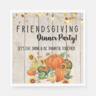 Friendsgiving middag party bspkins pappersservett