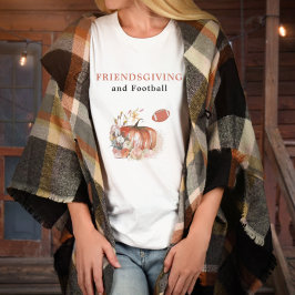 Friendsgiving och Football Thanksgiving Keepsaké T Shirt