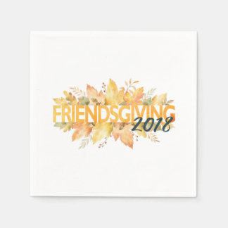Friendsgiving Party Napkins 2018 Pappersservett