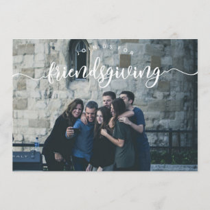 Friendsgiving Photo Inbjudan