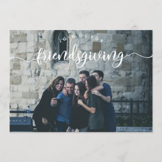 Friendsgiving Photo Inbjudan