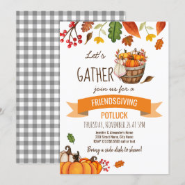 Friendsgiving Potluck-inbjudan Inbjudningar