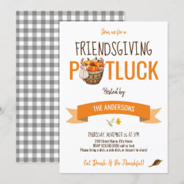 Friendsgiving Potluck Inbjudningar