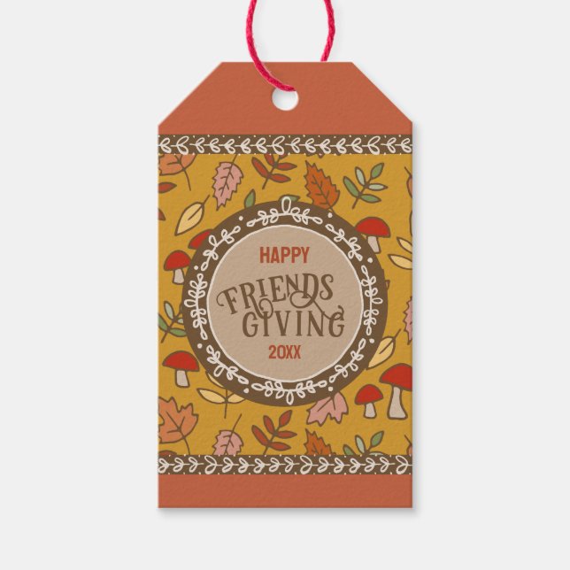 Friendsgiving Presentetikett (Framsidan)