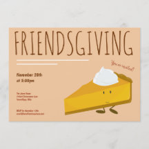 Friendsgiving Smiling Pumpkin Paj Slice Helgdag