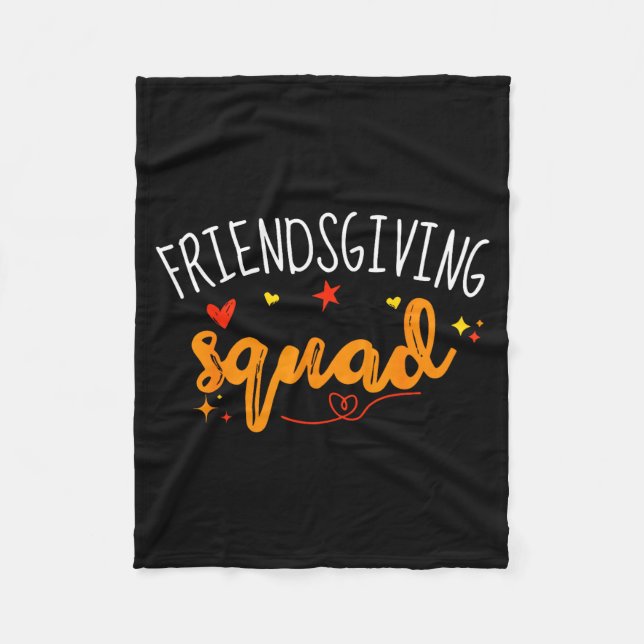Friendsgiving Squad Funny Thanksgiving Friendship  Fleecefilt (Framsidan)