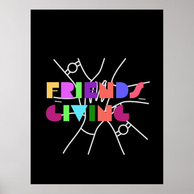 Friendsgiving Squad: Grattis och ifatt Poster (Framsidan)