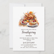 Friendsgiving Sthanksgiving Middag