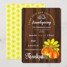Friendsgiving Thankful Firande Rustic