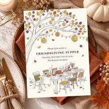 Friendsgiving Thanksgiving-middag Autumn