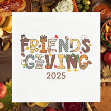 Friendsgiving Thanksgiving-tema År