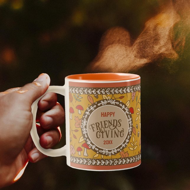 Friendsgiving Två-Tonad Mugg (Skapare uppladdad)