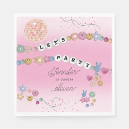 Friendship Bracelet Girl Jewelry Birthday Party Pappersservett