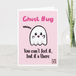 Friendship - Cute Ghost Hug Kort