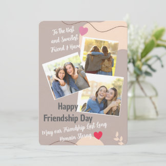 Friendship Day Invitation card Inbjudningar