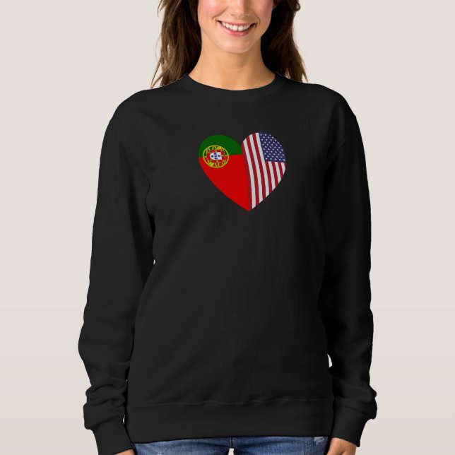 Friendship Forever America and Portugal   T Shirt (Framsida)
