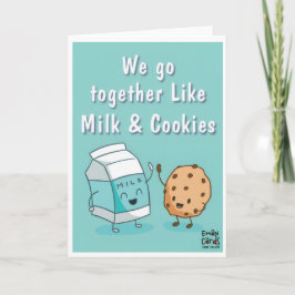 Friendship - Milk & Cookies Funny Kort