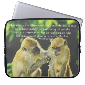 Friendship Quote by Vincent van Gogh Laptop Fodral