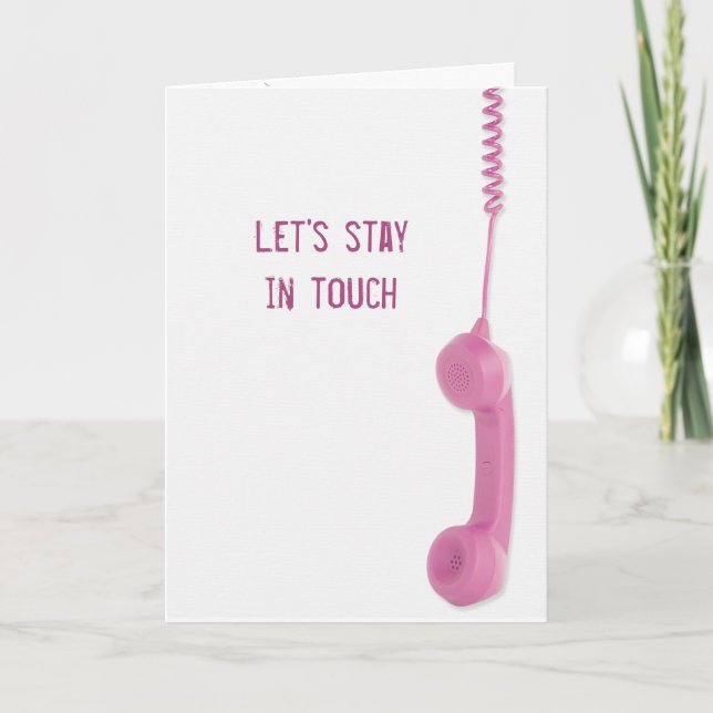 Friendship Stay In Touch Phone Kort (Framsida)