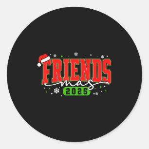 Friendsmas 2025 Friends Tomtehatt God Jul Runt Klistermärke