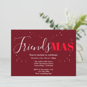 Friendsmas Burgunder Julinbjudan Inbjudningar