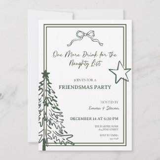 Friendsmas-festinvitation Inbjudningar