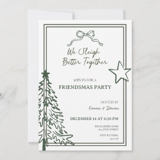 Friendsmas-festinvitation Inbjudningar