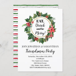 Friendsmas Helgdag jul Party Inbjudningar