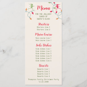 Friendsmas Jolliest Bunch jul Vacation Party Meny