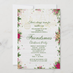 Friendsmas jul Party-inbjudan Flyer Inbjudningar