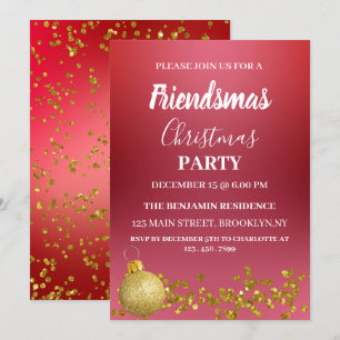Friendsmas jul Party Inbjudningar