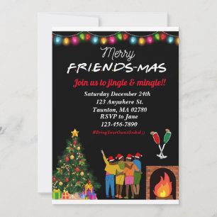 Friendsmas julinbjudan! Kul, Söt Inbjudningar