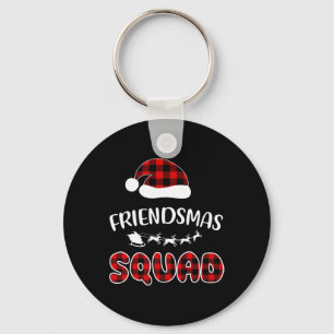 Friendsmas Squad Funny Julafton Light Family Match Nyckelring