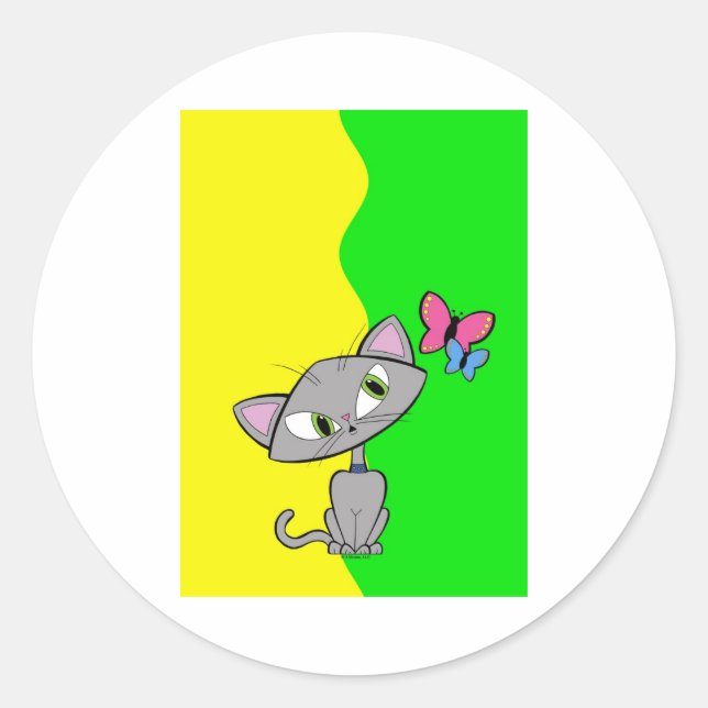 Friendz Stickers Runt Klistermärke (Framsida)