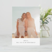 Frieri av Cute Simple Typography Photo Bridesmaid