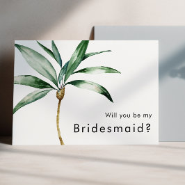 Frieri av Handflatan Träd Destinationsbröllop Brid Inbjudningar