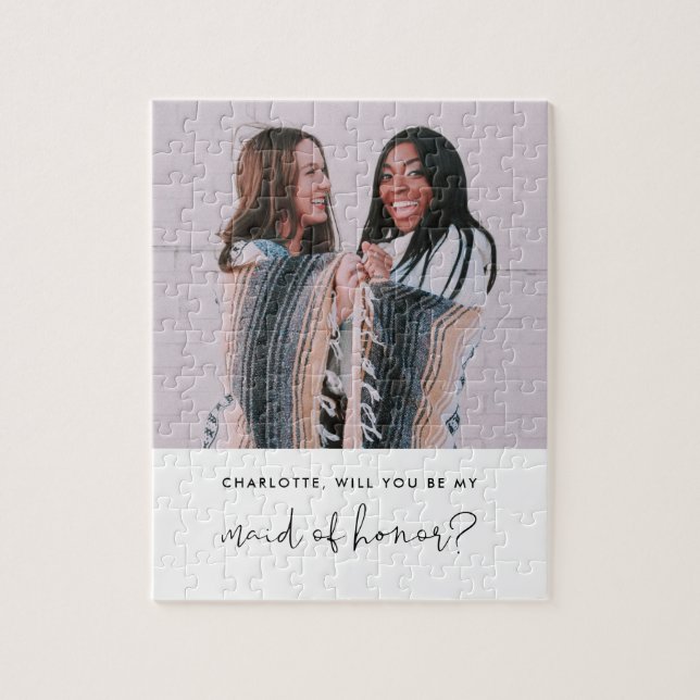 FRIERI av STELLA Minimal Photo Maid of honor Pussel (Vertikal)