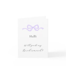 Frieri av subtle Lilac Bow Bridesmaid