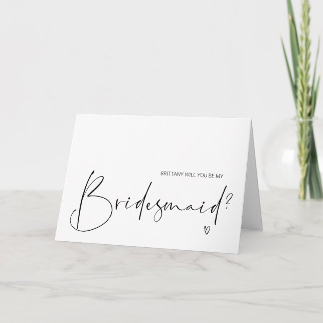 Frieri Bröllop i min Bridesmaid Kort (Framsida)