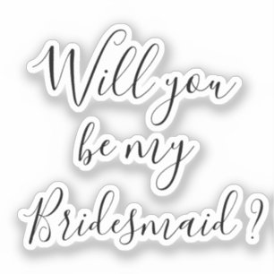 Frieri Decal, blir du min brud? Klistermärken