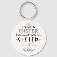 Frieri knappnyckelkedja för sisterbridesmaid