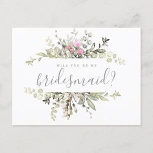 Frieri kort för blommigt Bridesmaid