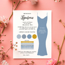 Frieri kort för budgetinformation i Bridesmaid