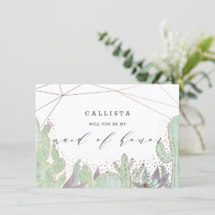 Frieri kort för Cactus & Succulents Maid of honor