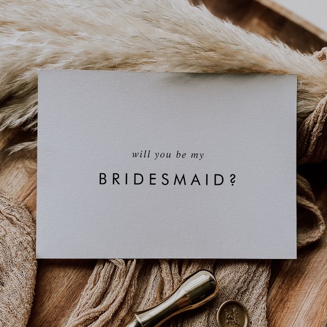 Frieri kort för chic Typografi i Bridesmaid (Skapare uppladdad)